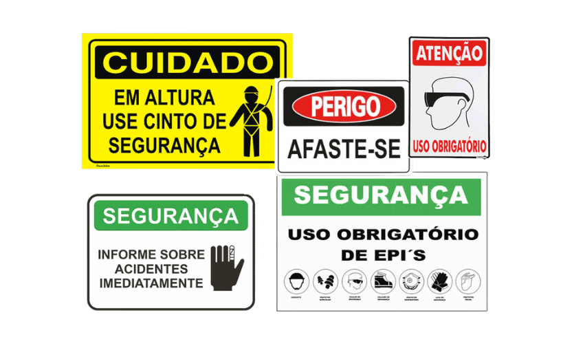 Sinalização de Segurança: Orientação e Alerta