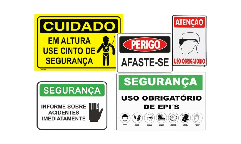 Sinalização de Segurança: Orientação e Alerta